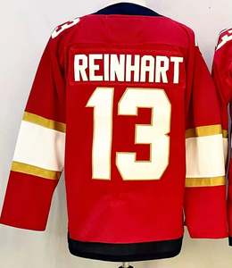 2025 Nieuwe Heren 19 Matthew Tkachuk 16 Aleksander Barkov 5 Aaron Ekblad 72 Sergei Bobrovsky Groothandel Gestikte Ijshockeytruien - Product Image 6