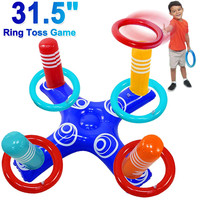 Jeu de Lancer Gonflable Jouets de Piscine Luau Articles de Fête Jeu d'Intérieur et d'Extérieur pour Enfants Adultes Ensemble d'Été