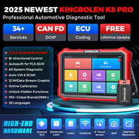 Herramienta de diagnóstico profesional Kingbolen K8 PRO OBD2 CANFD y DOIP Bluetooth con actualización gratuita.