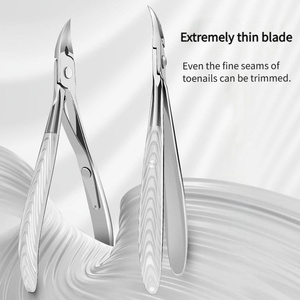 Ensemble de <span class=keywords><strong>coupe</strong></span>-ongles professionnels réutilisables en acier inoxydable - <span class=keywords><strong>Coupe</strong></span>-cuticules portables, durables et tranchants et ciseaux courbés pour manucure - Product Image 4