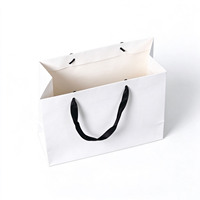 Sacs en papier personnalisés avec logo imprimé, vente en gros, sacs de luxe pour boutiques, emballages pour vêtements et chaussures, sacs de shopping en papier