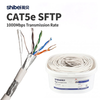 Cable LAN CAT5e SFTP de Alta Calidad, 24AWG, 1000Mbps, para Sala de Servidores, con Certificación Fluke CE RHOS