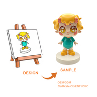 Caja ciega de PVC personalizada de Dibujos Animados hecha a mano 3D figura de acción articulada muñeca de juguete de escritorio de oficina de plástico para coleccionistas niños
