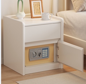 Caja fuerte oculta pequeña para mesita de noche con cerradura de contraseña, gabinete de almacenamiento multifuncional, caja fuerte para mesita de noche. - Product Image 3
