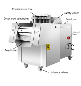 Commercial Automatic Fresh Chicken <strong>Dicing</strong> <strong>Machine</strong> for Fresh/Frozen Meat <strong>Dicing</strong> Chicken Duck Goose Pork Ribs Pig Trotters Fish - Product Image 6