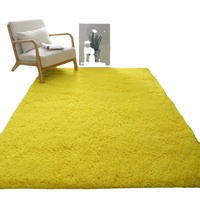 Tapis en peluche uni lavable en machine, tapis de sol pour salon, chambre à coucher, chevet, bureau