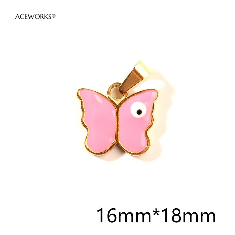 Pink butterfly-Gold