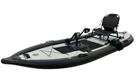 Planche à pagaie gonflable Geetone Pedal SUP, 335 cm, pour une personne, à utiliser en mer