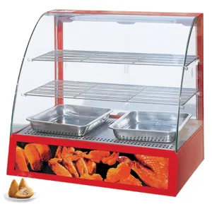 Temperature Adjustable food warmer display Commercial food display warmer Showcase catering equipment