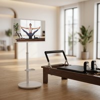 Équipement de Pilates Commercial et de Fitness en Bois de Noyer pour la Maison, Reformer de Pilates, Écran LCD Portable