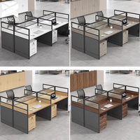 Table de bureau compacte avec bureau modulaire et cloisons de bureau, idéale pour les petites écoles, les hôpitaux, poste de travail compact