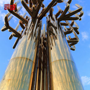 Mostre all'aperto di sculture in metallo che mostrano arte astratta di artisti locali e opere in metallo mostrano lo spirito della comunità - Product Image 6