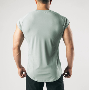 T-shirt da allenamento traspiranti e anti-umidità, dalla <span class=keywords><strong>S</strong></span> alla 3XL, personalizzabili, in misto cotone ed elastan, per palestra - Product Image 3