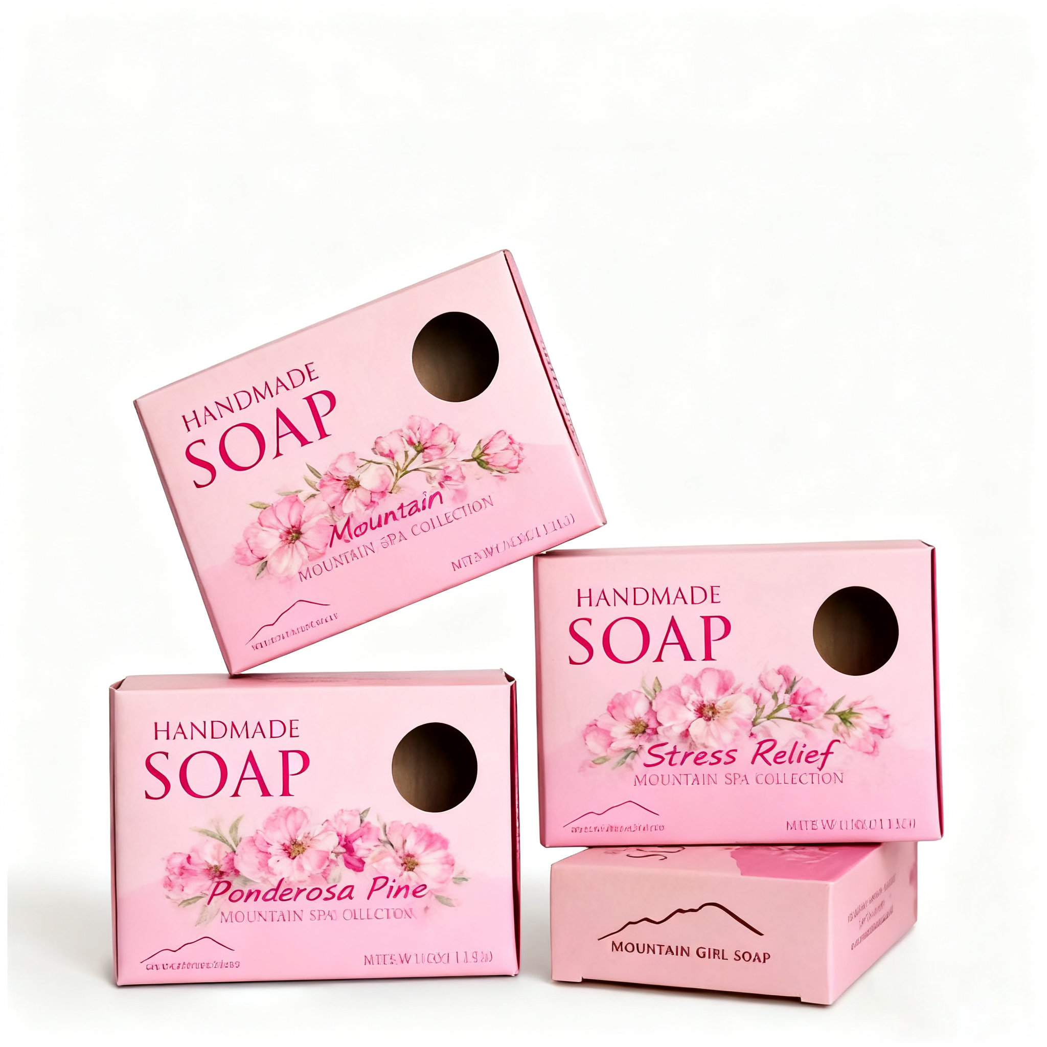 Direct Factory Supply Customizable Sample Bar Soap Box with Window Paper Packaging Perfume/Cosmetic Cosmetics Embossed Printing