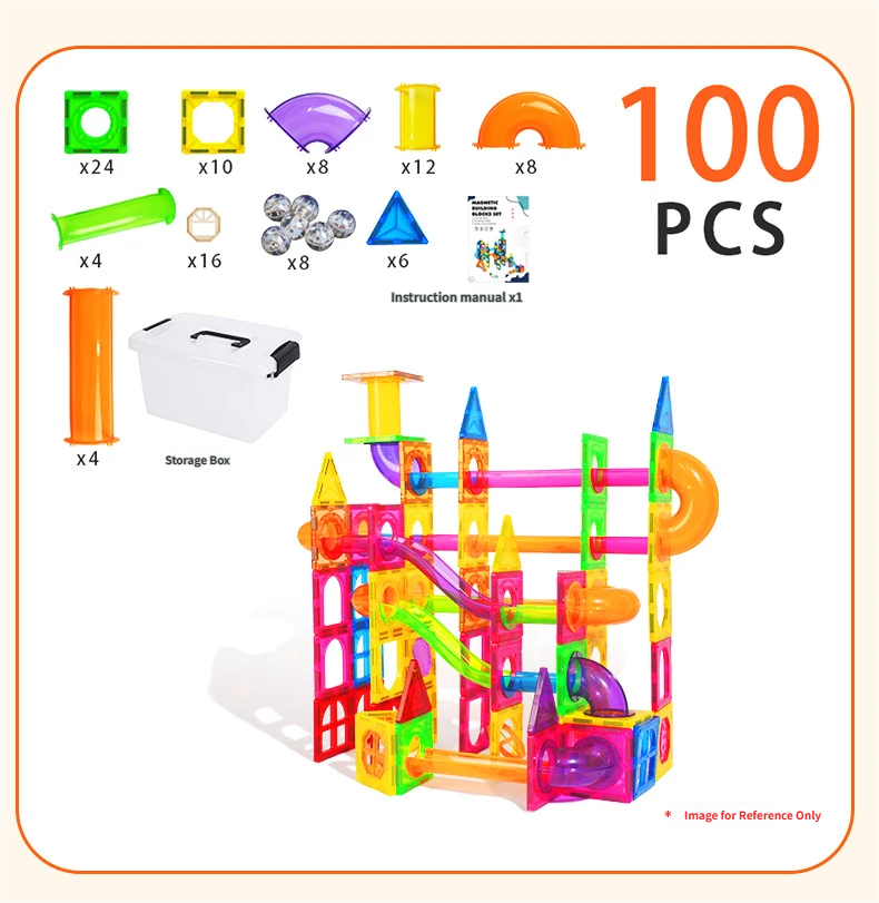 Ensemble de 100 pièces - Boîte de rangement pour livraison - Nouveau kit magnétique renforcé