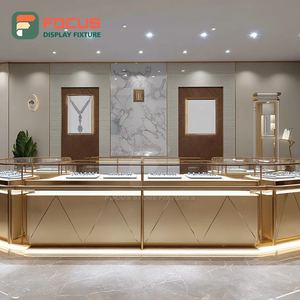 Luxury Premium Jewelry Display System Laminated Finish Jewelry Shop Display Counter - Product Image 4
