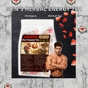 Chá Energético de Ginseng e Maca Natural Chinês para Fertilidade Masculina, Pacote de Cinco Tesouros - Product Image 2