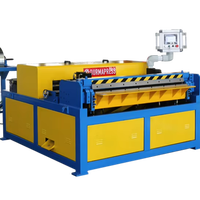 Machine à trois lignes à haute efficacité entièrement automatique pour la fabrication de conduits d'air HVAC pour la production de conduites de ventilation