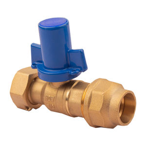 Raccords de plomberie manuels en laiton cuivre PEX verrouillables vanne à boisseau sphérique de compteur d'eau à haute température pour adaptateur d'outils de système CVC - Product Image 3