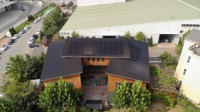 Système de tuiles de toiture BIPV intégré aux bâtiments à haute efficacité, solution de toiture durable à énergie renouvelable résidentielle, bardeaux solaires