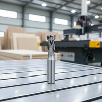 Fresa CNC de diamante PCD de grado industrial con estría espiral para fabricación de muebles de alto volumen y proceso de nesting