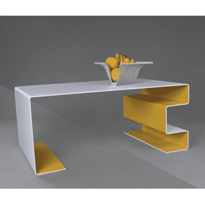 Oturma odası yöneticisi ofis masası Modern ev dekorasyonu bir kişi sekreter Corian malzeme ofis masası - Product Image 2