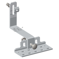 Support de fixation pour panneaux solaires ARTSIGN, en aluminium réglable, pour toit en tuiles, compatible avec les panneaux photovoltaïques.