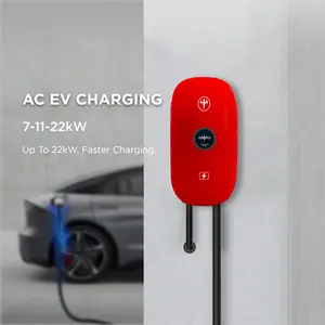 Phase du fabricant 7kw New Energy IP65 Type 2 Socket Wall Mounted AC EV Charger Station de recharge pour véhicules électriques