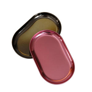 Bandeja de Servicio de Hojalata al por Mayor para Alimentos, Impresión CMYK, Dorado por un Lado, Diseño Ecológico Reciclado - Product Image 3