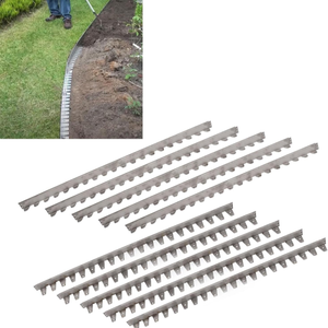 Kit de bordure de paysage facile à installer sans creuser pour les parterres de fleurs de jardin Bordure rectangulaire de 5/8/10m de haut pour l'autoroute/les parcs de stationnement - Product Image 3