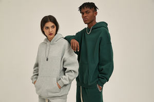 350GSM Heavyweight Puff Print Hoodie Fabricantes Unisex Oversized Women Custom Men's Hoodies Sudaderas Hombres Hoodie - Product Image 3