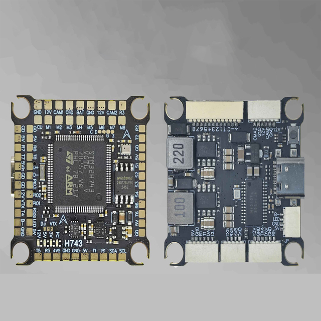 120A 100A 80A 3-12S 4IN1 ESC H743 Stack H7 Flight Controller FPV Stack for MARK4 13inch Drone Frame