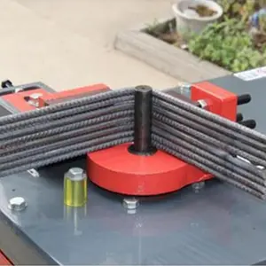 Dobladora de barras de acero, máquina dobladora portátil de refuerzo de 24mm