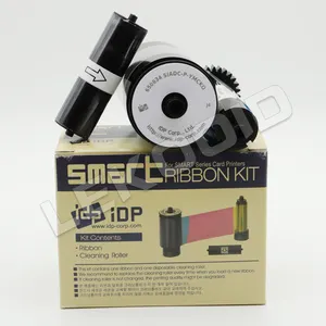 Pencetak kartu pita asli 650634 (650643) Kit pita YMCKO untuk IDP Smart 50S 30S pencetak kartu