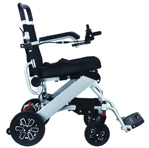 Yohha New foldable electric wheelchair aluminum lightweight power wheel chair with lithium battery