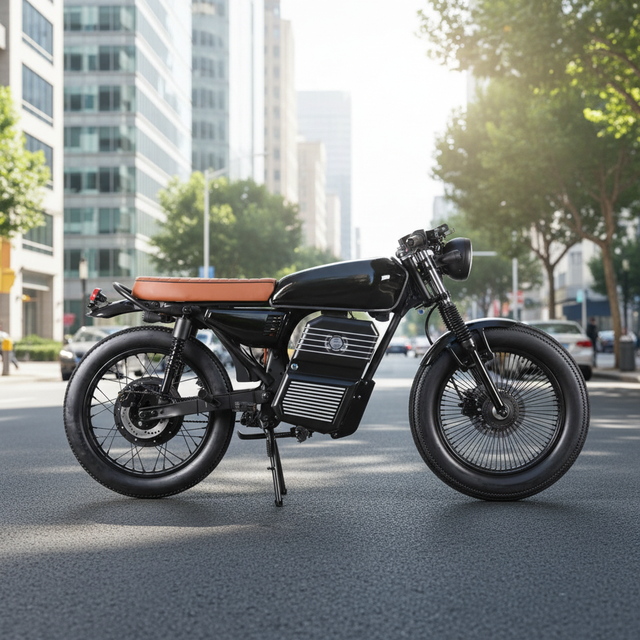 Electric 72V 2000W Battery Vintage Adult Smart Off-Road Dirt Bike Long Range Streetbikes