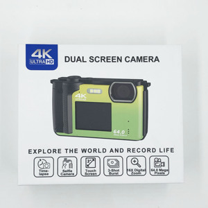 Kompakte 4K-Digitalkamera für Studenten, Selfie-Videokamera, 64MP Dual-Screen WLAN-Kamera für Jugendliche und Kinder - Product Image 6