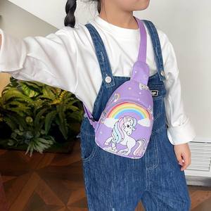 子供用ユニコーン & 恐竜クロスボディチェストバッグ、調整可能ストラップ、男の子 & 女の子のためのジッパー付きウエストパック、完璧なギフトのアイデア - Product Image 4