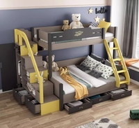 Nordic Modern Einfache Mutter-Kind Massivholz Kinder bett Multifunktion ale High-Low Doppeldecker Kleine Einheit Kombination für Kinder
