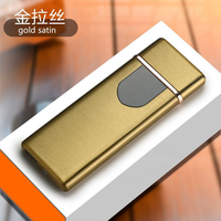 Briquet électronique moderne rechargeable par USB, double face, coupe-vent, pour cigarettes