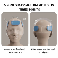2-in-1-Kopf-Augenmassagegerät Elektrischer Wärme kompression luftdruck Vibrierendes Augen massage gerät Helmkopf-Kopfhaut massage gerät