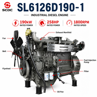 Motor Diésel Original WEICHAI Deutz SL6126D90-1 de 190 kW, 258 HP, 6 Cilindros, Refrigerado por Agua, Turboalimentado, para Bomba de Agua Diésel