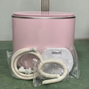 Mini Lave-<span class=keywords><strong>linge</strong></span>/sécheuse semi-automatique tout-en-un portable électrique à chargement par le haut avec boîtier en plastique et drainage par gravité pour usage domestique et hôtelier - Product Image 3