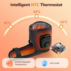 Masseur de cheville électrique sans fil à compression d'air avec chauffage intelligent NTC et <span class=keywords><strong>ceinture</strong></span> de massage à air pour la récupération sportive à domicile - Product Image 4