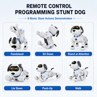 Chien robot électrique programmable, intelligent et dansant, jouet interactif télécommandé populaire pour animaux de compagnie, simulant une intelligence.
