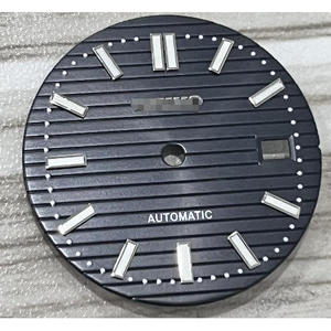 Cadran de montre lumineux vert robuste de 28,5 mm, accessoire de remplacement parfait pour les montres mécaniques NH35 NH36 pour modèles Nautilus - Product Image 1