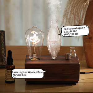 Difusor de Aroma Vintage con Forma de Corazón, de Madera Maciza, USB, sin Agua, para Aceites Esenciales, Decoración del Hogar - Product Image 2