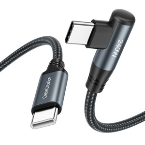 <span class=keywords><strong>CableCreation</strong></span> 1FT <span class=keywords><strong>USB</strong></span>-<span class=keywords><strong>C</strong></span> zu <span class=keywords><strong>USB</strong></span>-<span class=keywords><strong>C</strong></span> Nylon-Geflochtenes 100W 240W Superschnelles Ladekabel für Mobiltelefone - Product Image 5