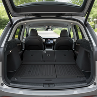 Tapis et coussin de siège arrière universels à design géométrique TPE 2021-2023 pour BYD Song PLUS SUV à énergie nouvelle