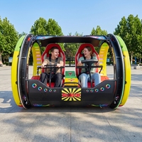 Voiture de manège à monnayeur pour enfants, à 360 degrés, avec cascades et retournements, machine de jeu d'amusement pour centre commercial, aire de jeux, parc d'attractions